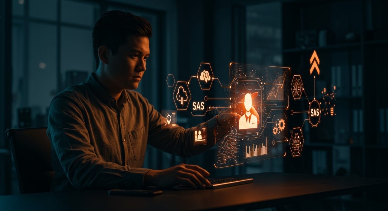 Startup tecnológica utilizando inteligencia artificial personalizada para mejorar automatización y escalabilidad en un entorno moderno.