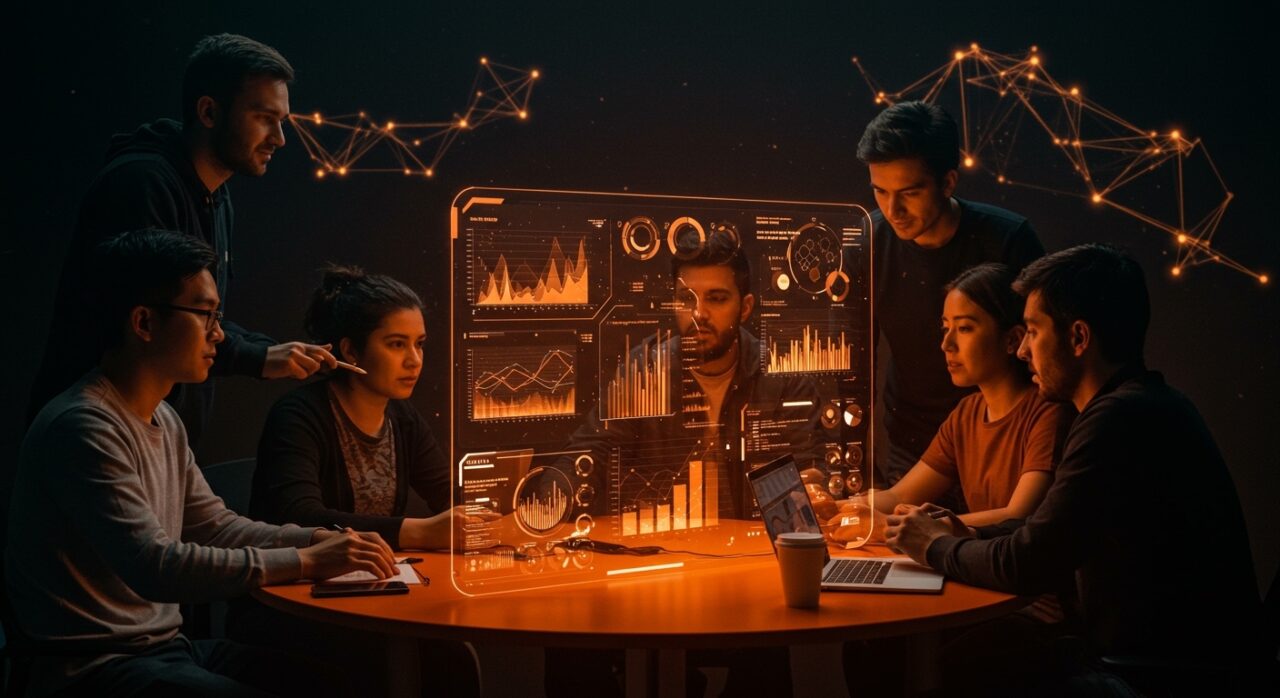 Founders tecnológicos latinoamericanos utilizando inteligencia artificial personalizada para impulsar la escalabilidad y decisiones basadas en datos en startups.