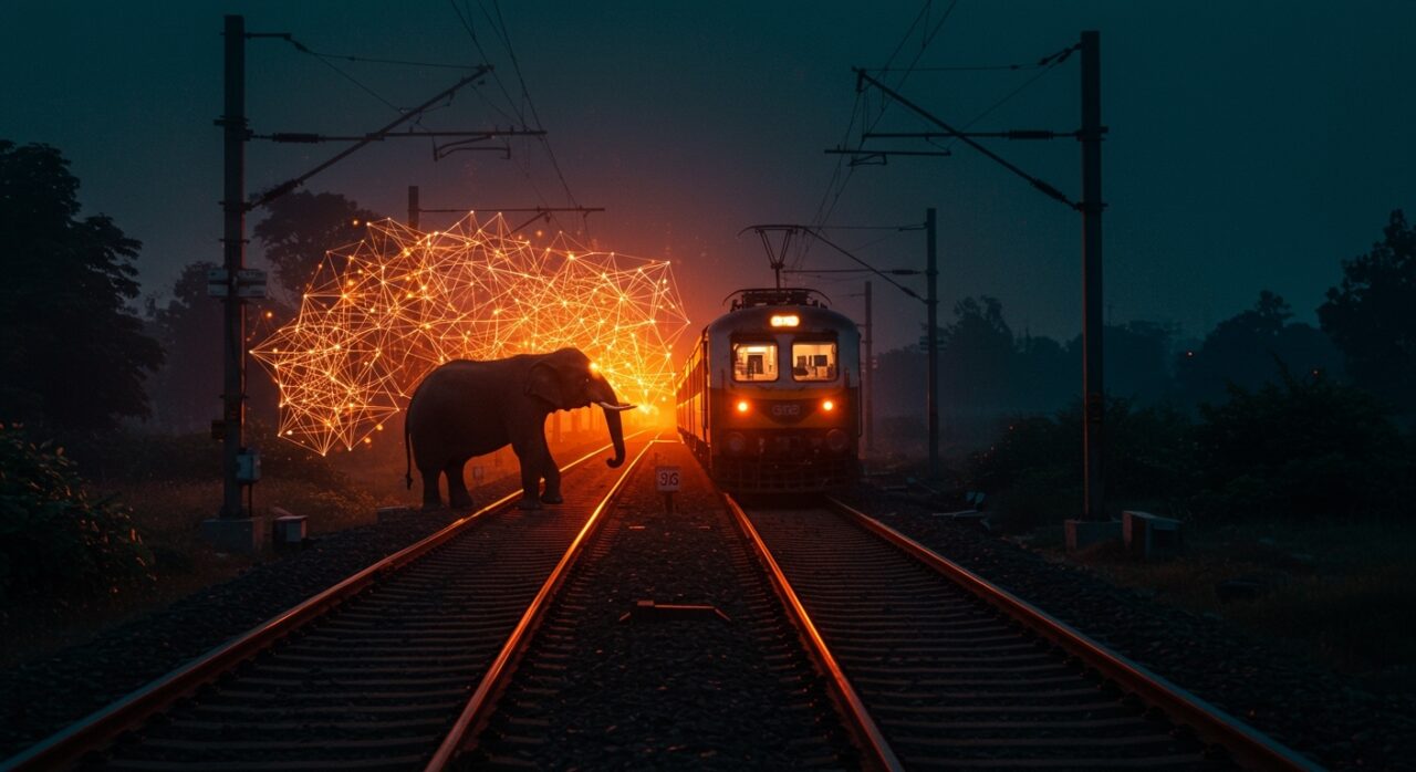 Implementación de inteligencia artificial en ferrocarriles de India para prevenir accidentes con elefantes y mejorar la movilidad mediante tecnología avanzada.