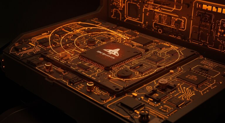 IBM System/4 Pi en hardware aeroespacial con microprocesadores y sistemas embebidos, destacando su impacto en innovación tecnológica y el Space Shuttle.