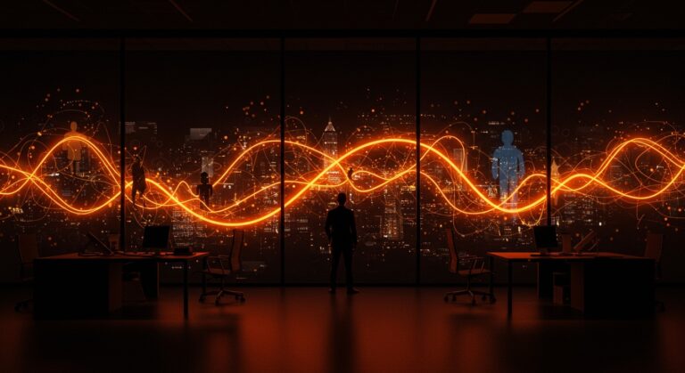 Impacto de la IA en LATAM mostrando despidos y oportunidades para startups y founders en un entorno digital moderno.