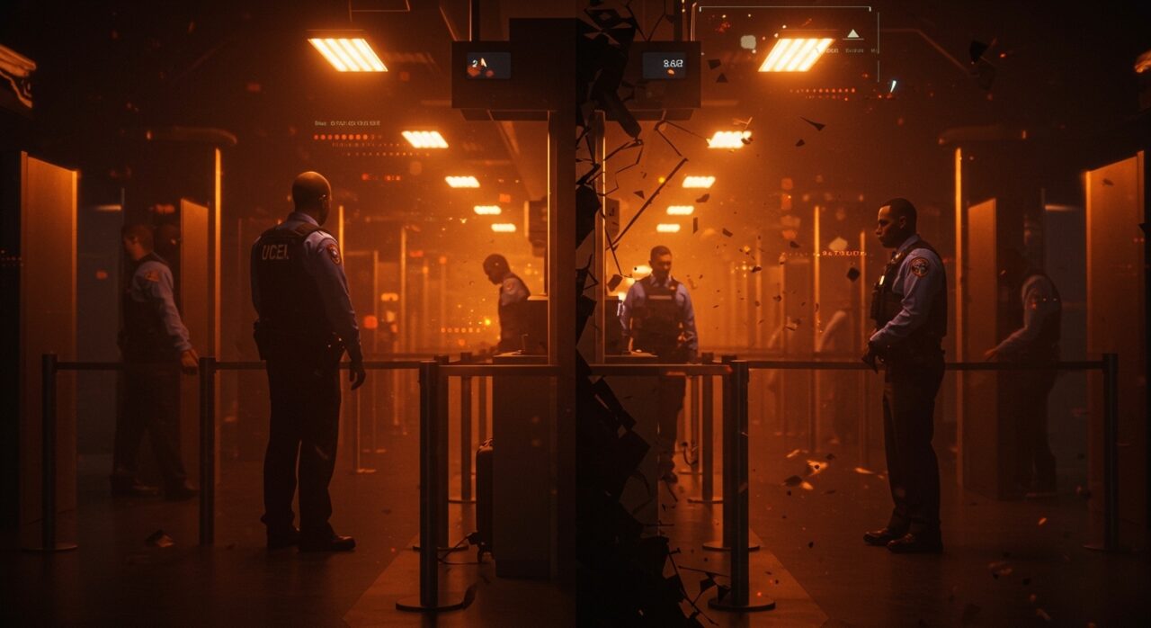Impacto del shutdown gobierno 2026 en TSA y ICE, mostrando desigualdad y efectos en seguridad aeroportuaria y empleo público.