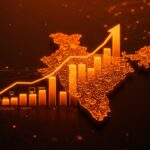 Visualización de envíos récord de PCs en India 2025 con crecimiento tecnológico y adopción digital destacada.