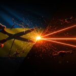 Innovación militar en Ucrania mostrando evolución rápida de tijeras a tecnología láser para contramedidas drones en conflicto.