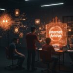 Startup latinoamericanas enfrentando desafíos legales y bloqueos digitales en la preservación digital con Internet Archive.