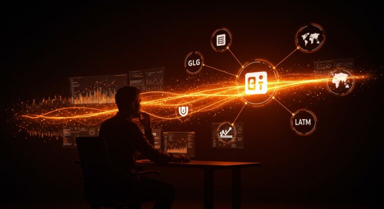 Inversión de 12.5 millones en open source representada con flujos de energía y un fundador observando proyectos de software libre, destacando el compromiso tecnológico en LATAM.