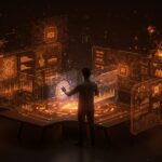 Interfaz futurista de alta capacidad para inferencia IA de bajo costo con multiprocesamiento GPU y soporte LoRA en IonRouter YC W26.