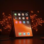 Imagen del iPad Air M4 con iPadOS 26 y Wi-Fi 7 mostrando tecnología Apple e integración de IA para la productividad en startups.