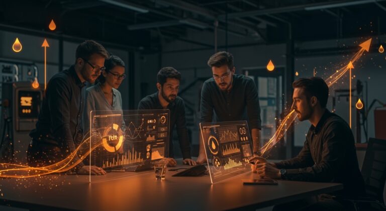 Impacto del IVA en la gasolina y diésel para startups del sector energético, análisis visual de oportunidades y riesgos.