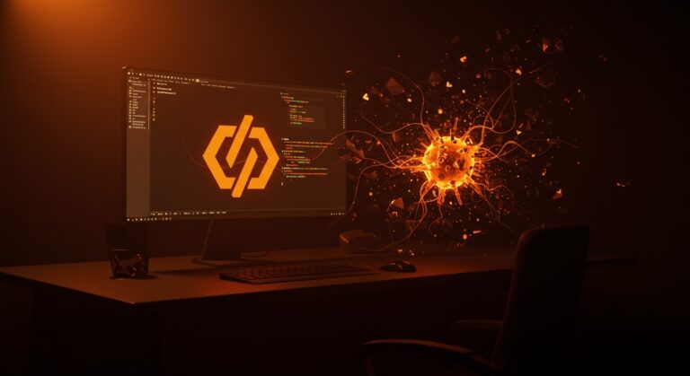 Cierre de Jazzband reflejado con metáforas visuales de AI-spam en GitHub y desafíos de sostenibilidad en proyectos open source.