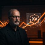 John Bradley con la interfaz del visor de imágenes XV representando su legado en la comunidad open source y la innovación en Linux.