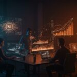 Fondos de inversión de Kleiner Perkins para startups de inteligencia artificial, mostrando colaboración tecnológica y crecimiento en capital de riesgo.