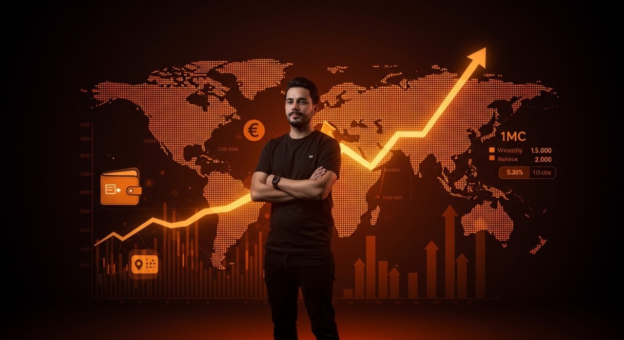 Rubén Romero y la fintech española Kunfupay alcanzan un millón de euros mensuales sin inversión externa, simbolizando crecimiento y emprendimiento tecnológico.