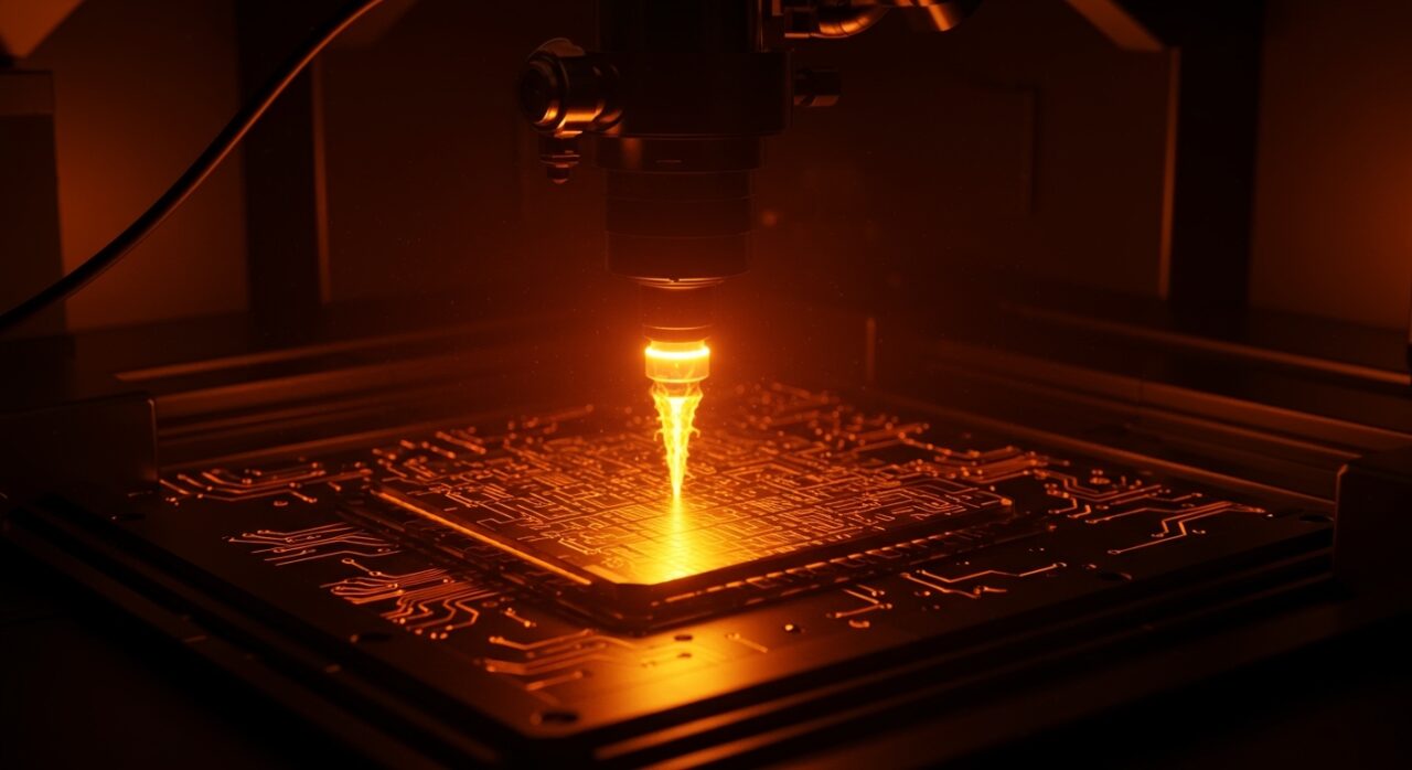 Proceso avanzado de litografía con haz de helio en fabricación de chips impulsado por financiación en startups deep tech.