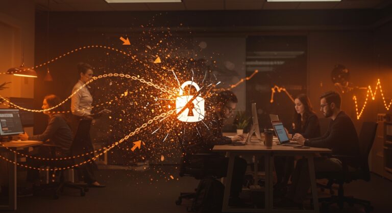 Profesionales tech colaborando libremente tras la prohibición de acuerdos de no competencia en Washington, transformando el mercado laboral y la retención de talento en startups.