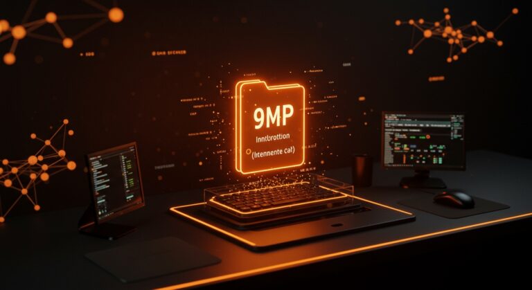 Interfaz de sistema de archivos 9P con integración de modelos de lenguaje LLM en entorno Unix, resaltando automatización con IA llm9p.