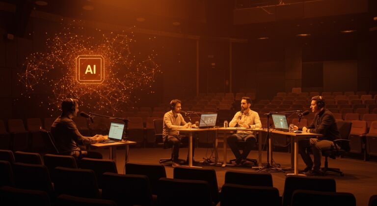 Grabación en vivo del podcast Loop Infinito en Sevilla sobre IA sin hype, en el hub tecnológico CTx Tech Experience Hub 2026.