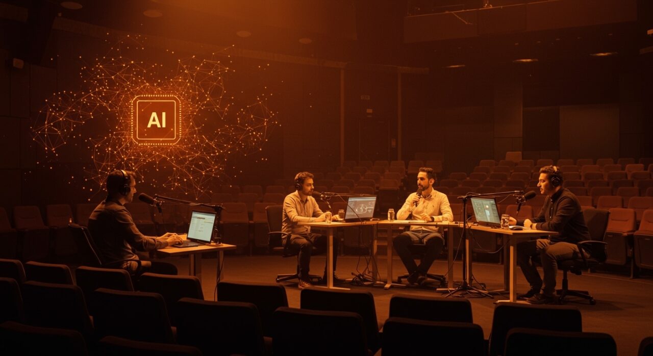 Grabación en vivo del podcast Loop Infinito en Sevilla sobre IA sin hype, en el hub tecnológico CTx Tech Experience Hub 2026.