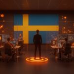 Equipo de startup sueca Lovable alcanzando $400M ARR en 2026 con crecimiento SaaS y vibe coding representado en un entorno tecnológico moderno.