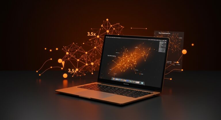 MacBook Pro M5 Pro y M5 Max con rendimiento avanzado de inteligencia artificial on-device y almacenamiento rápido para desarrolladores tech.