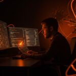 Founder tech enfrentando ataque de malware en PyPI con énfasis en seguridad informática y gestión de riesgos en IA aplicada.