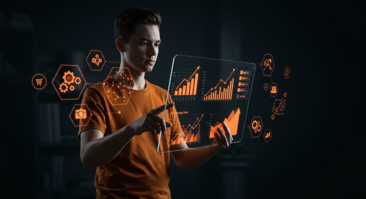 Marketing digital y e-commerce con inteligencia artificial y automatización para pequeñas y medianas empresas aumentando el retorno de inversión.