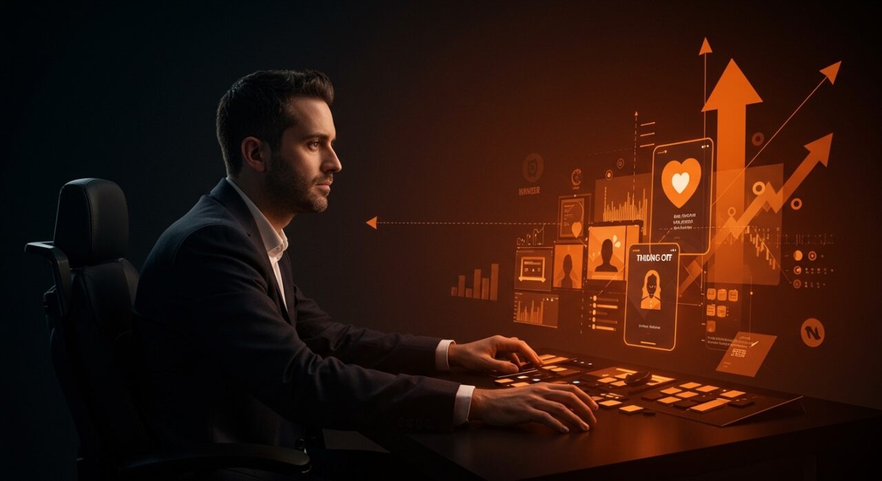 Spencer Rascoff liderando la reestructuración de Match Group ante la pérdida de usuarios Gen Z en las apps de citas Tinder y Hinge en 2026.