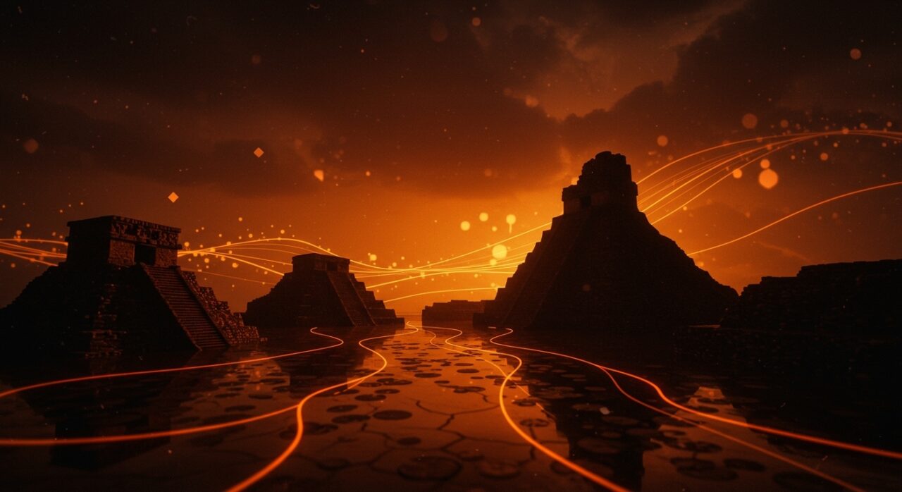 Adaptación al cambio climático de la civilización maya reflejada en su resiliencia ambiental y estrategias históricas.