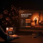 Innovación startup Meadow revoluciona funerales online con software fintech y funding transparente en un entorno digital sofisticado.