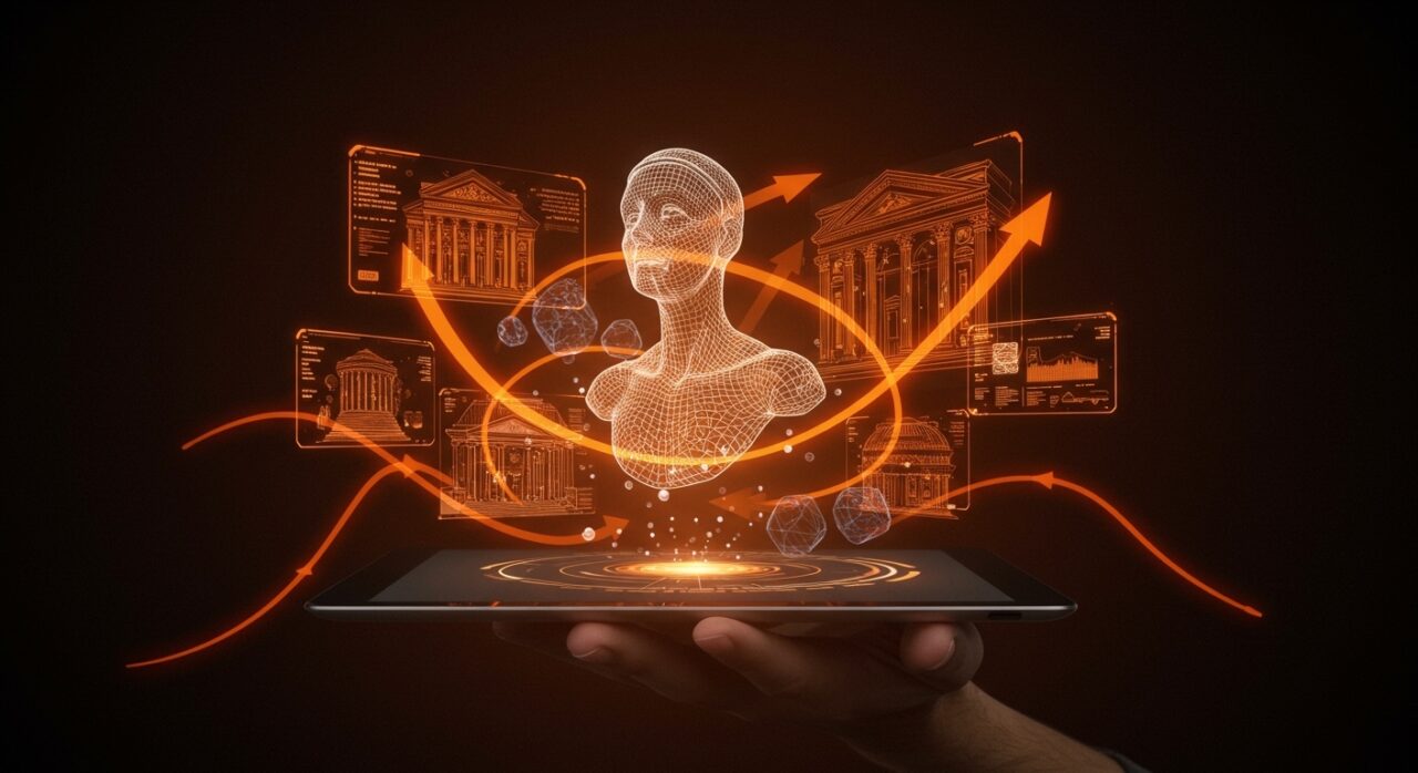 Modelos 3D de obras de arte del Metropolitan Museum of Art mostrando innovación tecnológica y oportunidades para startups de edtech y realidad aumentada.