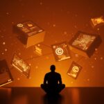 Imagen conceptual que representa la discusión de Meta sobre fair use en la descarga de libros piratas para entrenar inteligencia artificial mediante BitTorrent, con metáforas visuales de redes neuronales y derechos de autor.