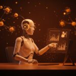 Agente de IA personal de Meta interactuando con interfaces holográficas para potenciar la productividad y la transformación digital con IA aplicada.