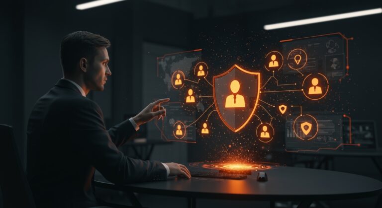 Microsoft Agent 365 gobernanza para agentes IA empresariales con seguridad y automatización en entorno corporativo digital.
