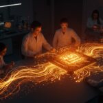 Equipo de startup desarrollando chips de inteligencia artificial con inversión de Microsoft y $40M en funding tecnológico.