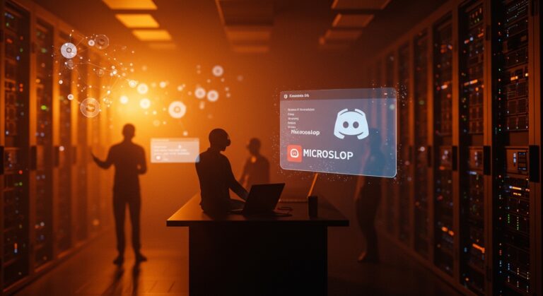 Microsoft bloquea el término Microslop en Discord de Copilot, ilustrando la moderación y gestión en comunidades tech y la integración de IA.