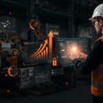 Acceso remoto seguro en automatización industrial con Moneo RemoteConnect mostrando digitalización y escalabilidad en industria 4.0.