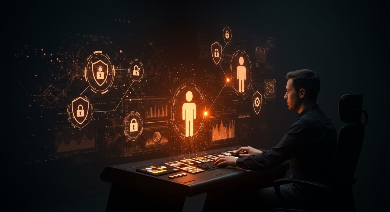 Plataforma NemoClaw de Nvidia mostrando agentes autónomos en IA empresarial con énfasis en seguridad y automatización.