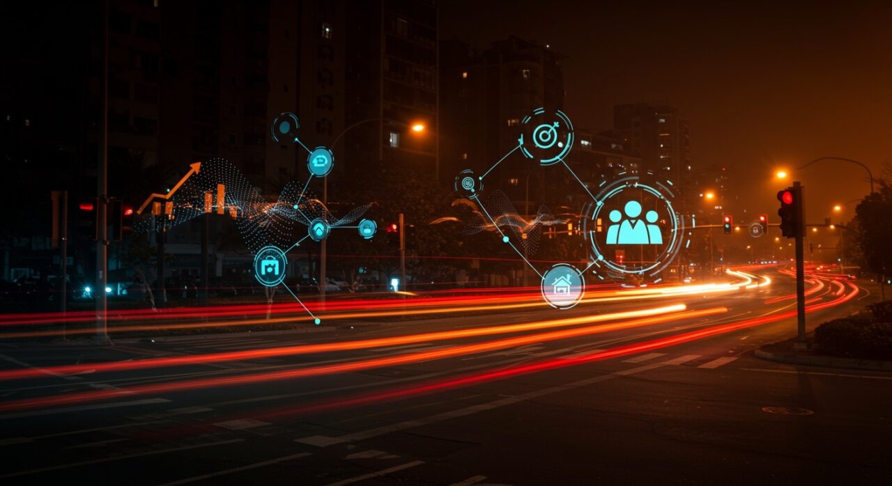 Semáforos inteligentes optimizados con inteligencia artificial para mejorar la movilidad urbana en smart cities.