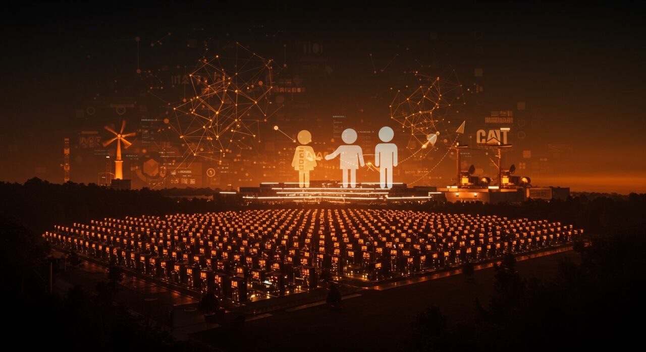 Campus IA de 1.35GW de Nscale y Microsoft en West Virginia con GPUs NVIDIA Vera Rubin y microred de gas natural, representando innovación en infraestructura de inteligencia artificial.