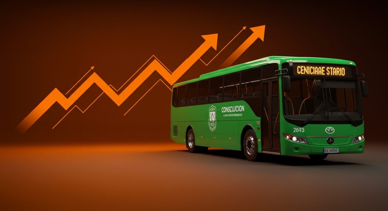 Autobús concesionado de color verde con logo estatal, representando la nueva normativa de movilidad sostenible del gobierno en el mercado de transporte.