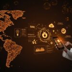 Imagen de inteligencia artificial SaaS aplicada a nutrición en Latinoamérica destacando innovación healthtech y startup chilena.