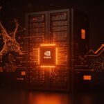 Centro de datos IA Nvidia con rack LPX y chips Rubin y Groq, representando integración vertical y tecnología avanzada para infraestructura AI 2026.