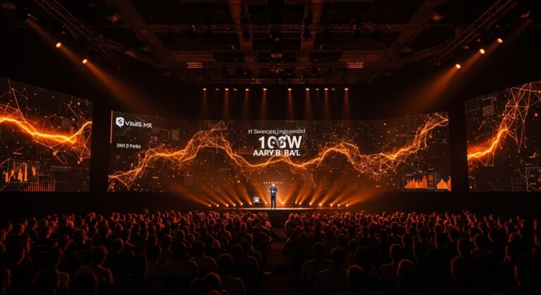 Keynote de Jensen Huang en NVIDIA GTC 2026 con infraestructura IA y tendencias tecnológicas destacadas en un evento de tecnología y startups.