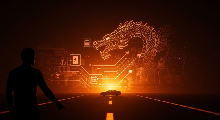 Carrera de vehículos eléctricos con Occidente perdiendo terreno ante el dominio chino en movilidad sostenible e industria automotriz.