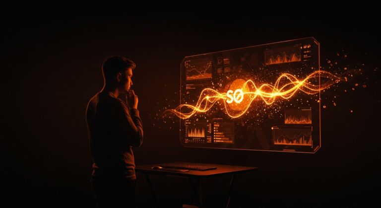 Fundador de startup IA frente a interfaz digital con metáforas de financiamiento y cierre de Sora, capturando estrategia y video generación.