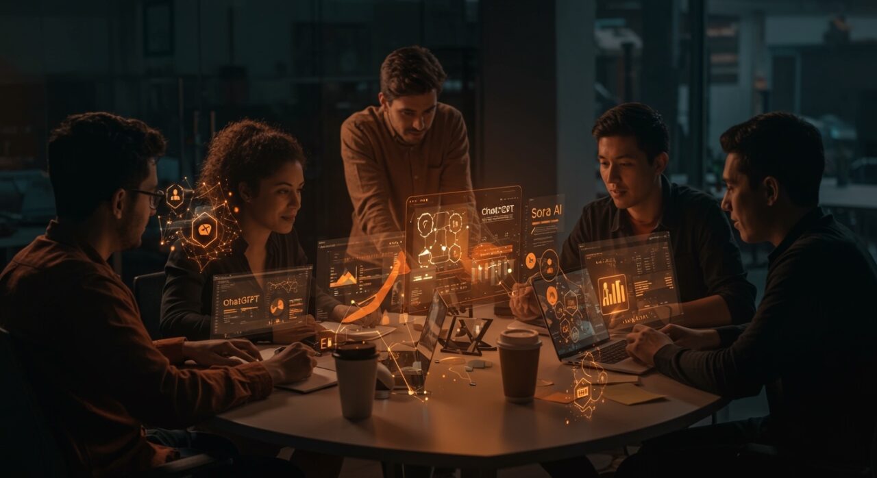 Startups LATAM utilizando inteligencia artificial aplicada con ChatGPT Enterprise y Sora para automatización y aumento de productividad.