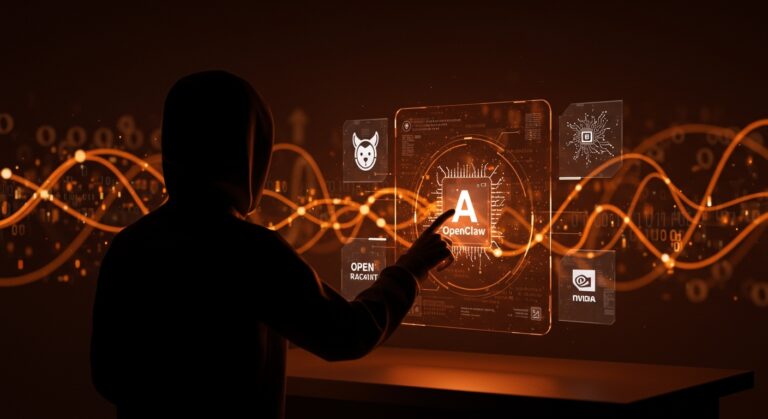 Interacción con el agente IA OpenClaw open source impulsando innovación en startups y respuesta de grandes tecnológicas en 2026.