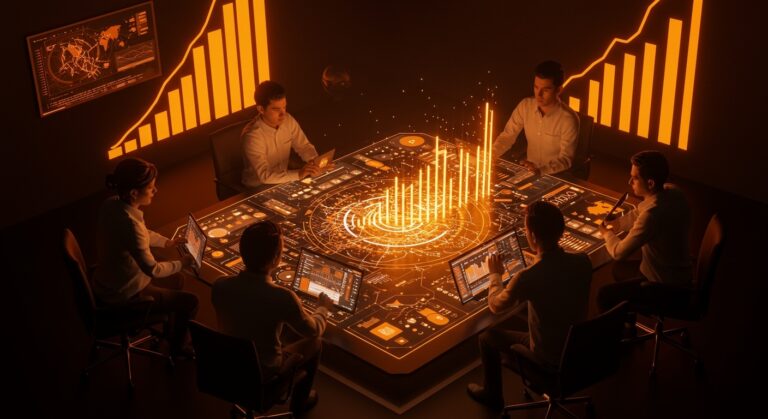 Emprendedores colaborando en un ecosistema startup innovador impulsado por venture capital en Chihuahua, México.