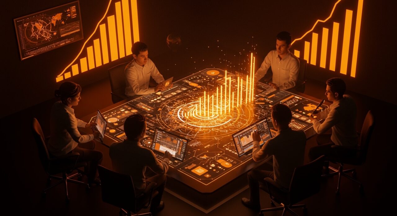 Emprendedores colaborando en un ecosistema startup innovador impulsado por venture capital en Chihuahua, México.