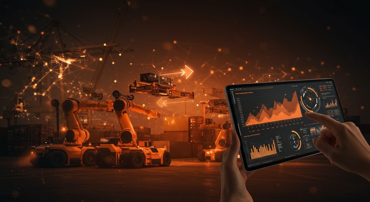 Vehículos autónomos industriales de Oxa operando en puertos y aeropuertos con tecnología avanzada y financiamiento de serie D.